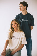 Load image into Gallery viewer, Male and female model styling conscious collection t-shirts.