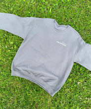 Load image into Gallery viewer, Grey AHL Apparel crew neck sweatshirt with Everyday Is A Fresh Start print
