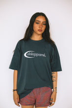 Load image into Gallery viewer, Model wearing AHL Apparel MWC oversized T-shirt in Indian Ink Grey

