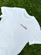 Load image into Gallery viewer, White oversized unisex Strawberry graphic T-shirt from AHL Apparel
